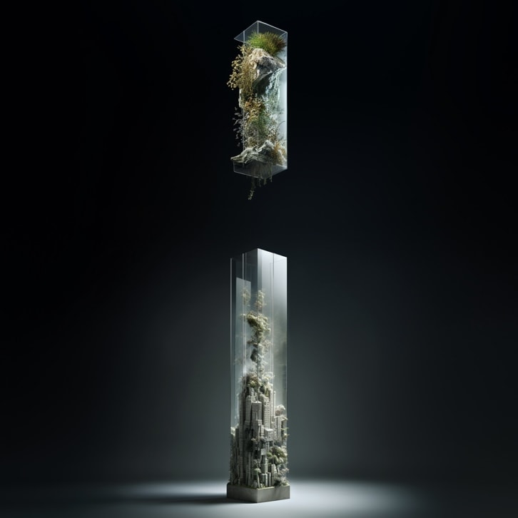 Habitable de vidrio acero y concreto: Daniele Rocchio